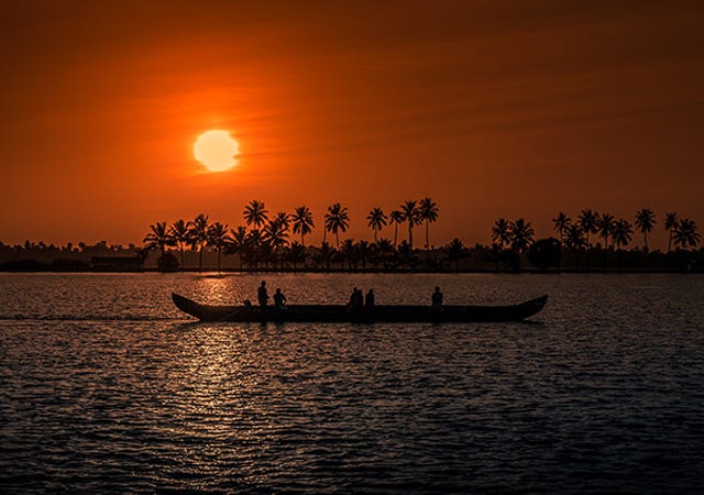 Sunset in Kerala
